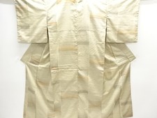 7752116: JAPANESE KIMONO / ANTIQUE KIMONO / TAISHO ROMAN STYLE / SILK / WOVEN ST