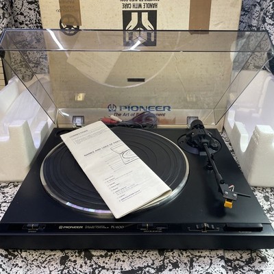 Vintage Pioneer Record Player Turntable PL600 In Original Box & Packing w Manual