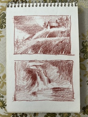 Original Art Bill L Parks Life Drawing Sketchbook Chicago AAA Journal 70s 80s