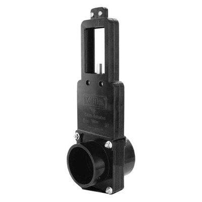 Valterra Black Sewer Waste Valve 3'' Hub x 3'' Spigot