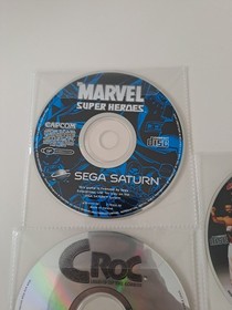 Sega Saturn Croc,Marvel Super Heroes, Virtua Fighter Remix Discs Only