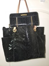 Black Michael Kors bag matching wallet