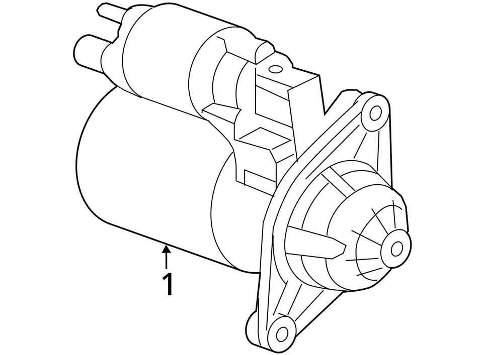 Соленоид оригинальный стартер двигателя автомобиля Dodge Avenger V5XFE 2011-2014 годов выпуска - Изображение 4 из 4