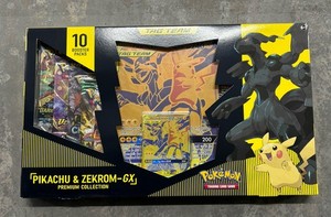 pokemon trading card game pikachu and zekrom-gx premium collection Pokémon TCG: Tag Team main image 0