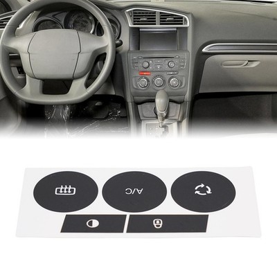 F??r C4 2014 2018 AC Control Button Aufkleber Sticker f??r schnelle Innenraum Re