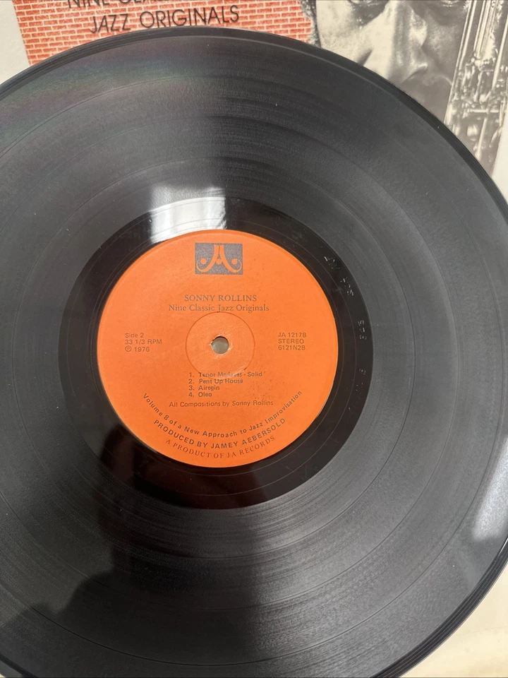 SONNY ROLLINS / NINE CLASSIC JAZZ ORIGINALS VOL. 8 (LP, 1976) JAMEY AEBERSOLD Foto 3 de 4