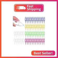 60 Assorted Plastic Tweezers, 4.3Inch Craft Beads Forceps Tools for Stickers Bea