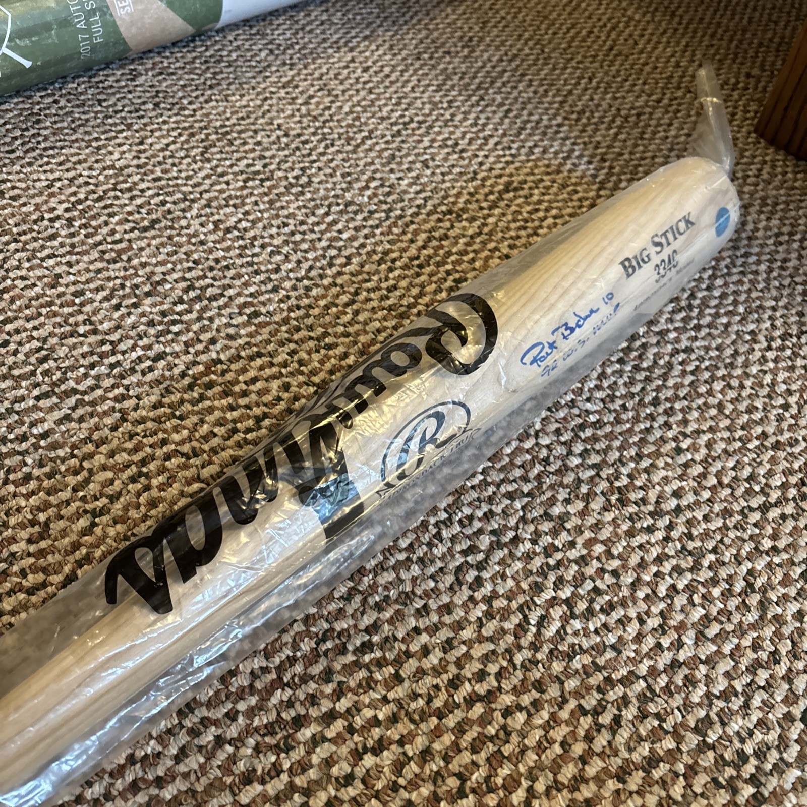 GAME USED SIGNED AUTO BAT PAT BORDERS WS MVP 1992 TORONTO BLUE JAYS  view 4