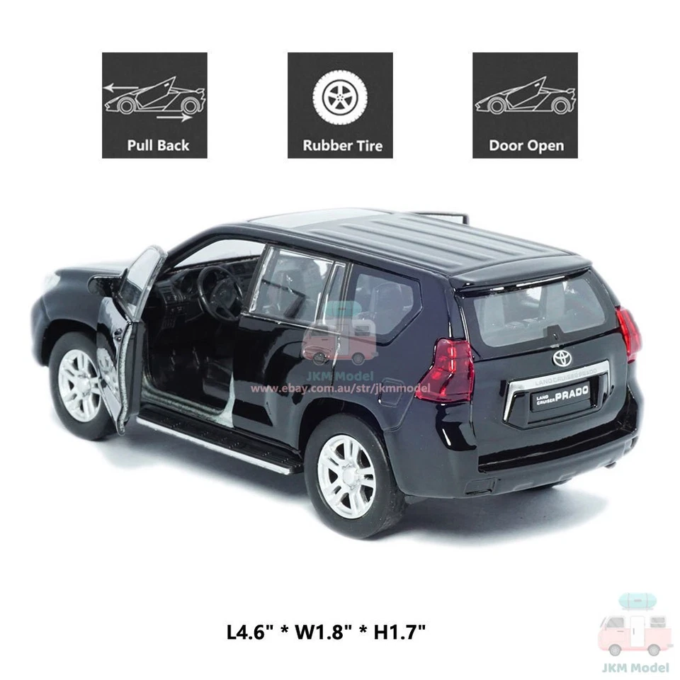 1:41 Toyota Land Cruiser Prado ORV Modelo Coche Diecast Juguete Vehículo Colección Regalo Foto 2 de 4