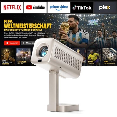 Smart Mini Projektor 4K Dolby WiFi Bluetooth 28000 Lumen FHD Beamer