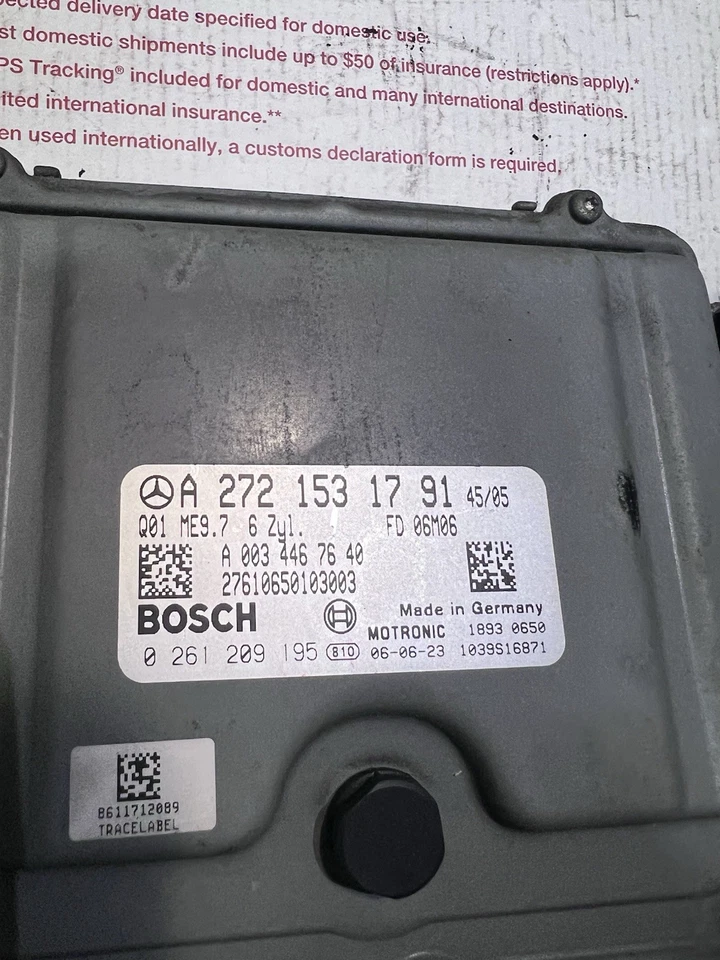 05-12 Mercedes W203 C230 SLK300 ECU módulo de controle de motor 2721531791 fabricante de equipamento original - Imagem 2 de 2