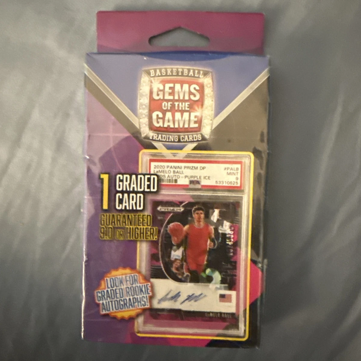 gems of the game basketball 1 graded card 2024 Gems of the Game MJH Basketball Factory Sealed Box-5 Packs & Graded  Card!