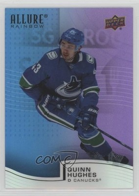 2021-22 Upper Deck Allure Rainbow Blue Purple 122/199 Quinn Hughes #R-78 0hx0