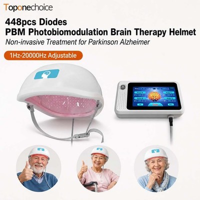 810nm PBM Light Therapy Helmet for Migraine Depression Anxiety Brain Recovery
