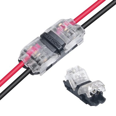 Low Voltage Electrical Wire Connectors, 2 Pin No Wire-Stripping Required, 2 W...