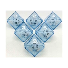 Koplow Dice d10 Double Dice - Blue w/White (6) NM