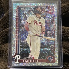 2025 Topps Series 1 - Bryce Harper #250 Celebration Confetti Parallel NM+ SP FS