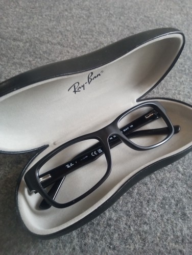 Ray Ban Eyeglass Frames RB 5268 5119 Matte Black 52-17-135 Square w/ Case 