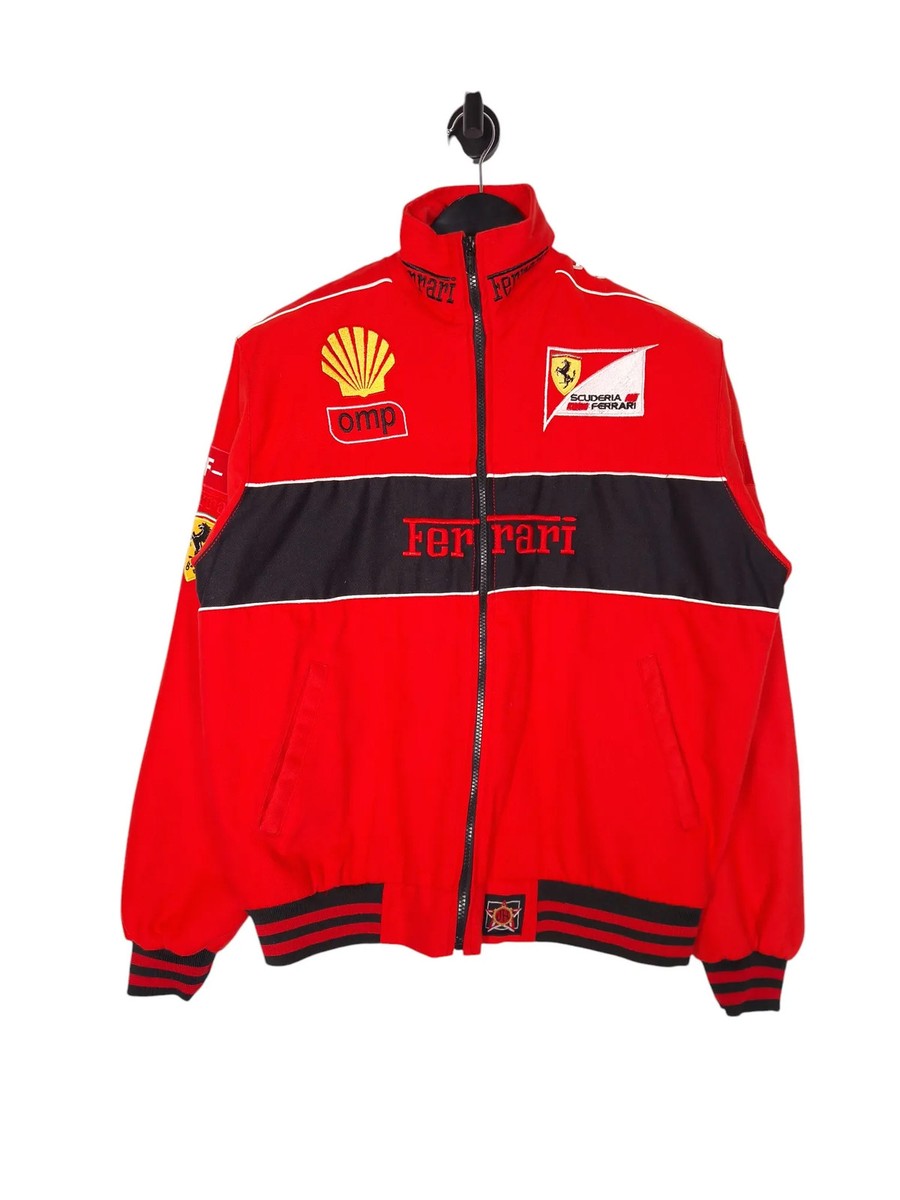 NASCAR Scuderia Ferrari F1 Racing Jacket Size Large Men's Full Zip