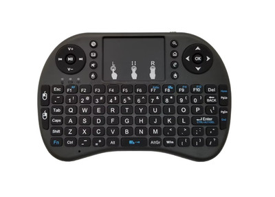 I8 Mini Wireless 2.4G QWERTY Tastatur Air Mouse Touchpad Multitouch PC SmartTV