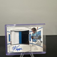2024 Panini National Treasures Yiddi Cappe    Patch Auto /99 Marlins #PMS-YC