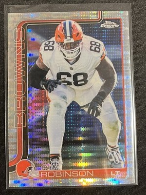 Topps Chrome 2025 - Cam Robinson Cleveland Browns #124 - Pulsar Refractor