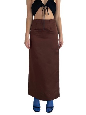 BENJAMIN ALEXANDER ABEL SKIRT BROWN Size: 6 RRP $465