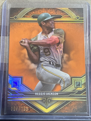 2024 Topps Triple Threads #113 REGGIE JACKSON ORANGE #d 097/199 Oakland A's