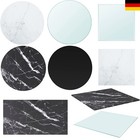Tischplatte Gehärtetes Glas Glastisch Glasplatte rund rechteckig quadratisch 