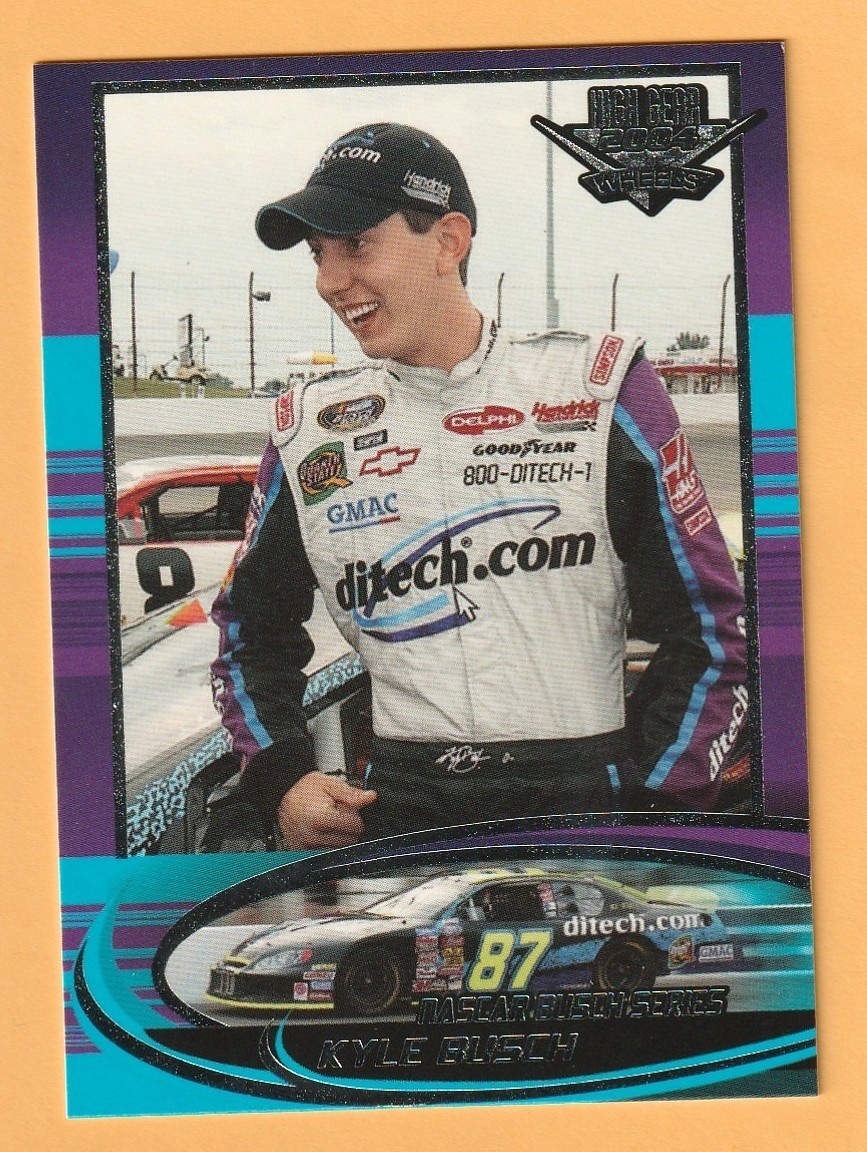 2004 WHEELS HIGH GEAR KYLE BUSCH RC ROOKIE CARD #45 HENDRICK LEGEND