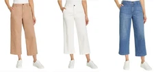 Ella Moss Women's Wide Leg Crop Pant