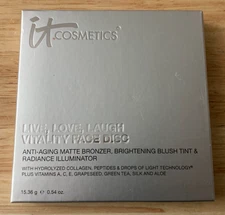 IT Cosmetics Live Love Laugh Vitality Face Disc ANTI AGING 0.54 Oz (New in Box)