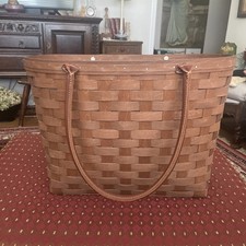 Longaberger Large Boardwalk Basket Tote Beach...