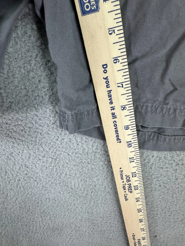 Shorts Croft & Barrow Masculino 48 Cinza Carga Elástico Cintura Cordão Bolsos Algodão - Imagem 4 de 4