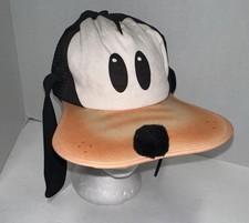 VTG Disney World GOOFY Foam Baseball Hat with Ears Snapback Mesh Character Cap