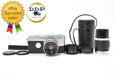 2 obiettivi [come nuovi] Olympus Pen FT 35mm fotocamera pellicola 38mm F1.8 100mm F3.5 dal GIAPPONE