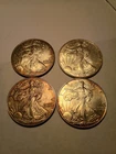 .999 silver 1 oz american eagle Lot 4 Oz 2003, 2004, 2005, 2005