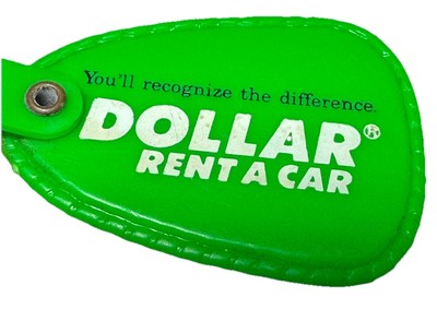 Vintage Dollar Rent A Car Auto Rental Automotive Automobile Advertising Keychain