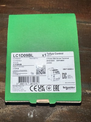 Schneider LC1D09BL 24VDC contactor# 1pcs New In Box