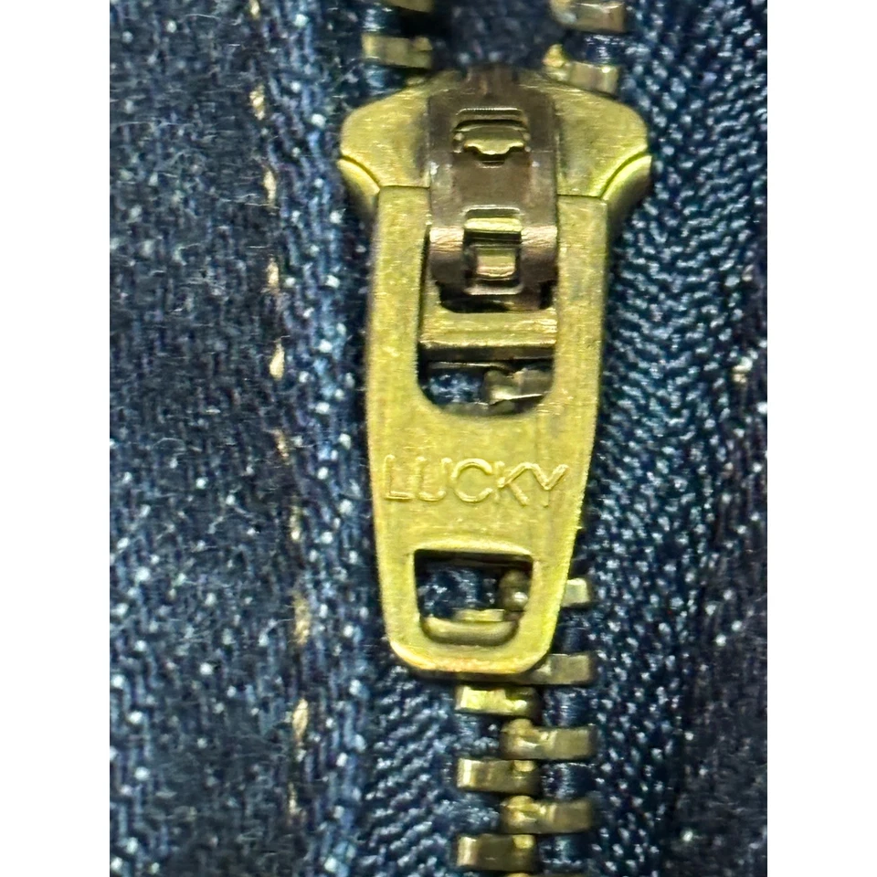 Pantalones de mezclilla para mujer Lucky Brand Sweet tobillo recto lavado oscuro talla 6 28x29 Foto 3 de 4