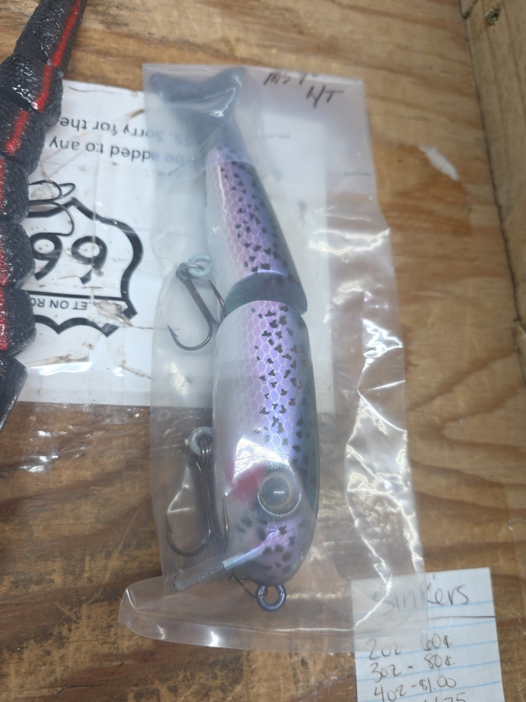 (2) Custom Jointed Swimbaits Handcrafted Hand Painted - Image 2