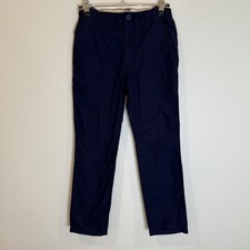 Boys GAP Navy Blue Jersey lined Chino Pants Size 8 Adjustable Waist Casual