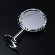 Round Shaving Mirror on Stand Swivel Vanity Daily Use Travel