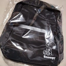 Snoopy Black Nylon Backpack Unused School Travel Gift