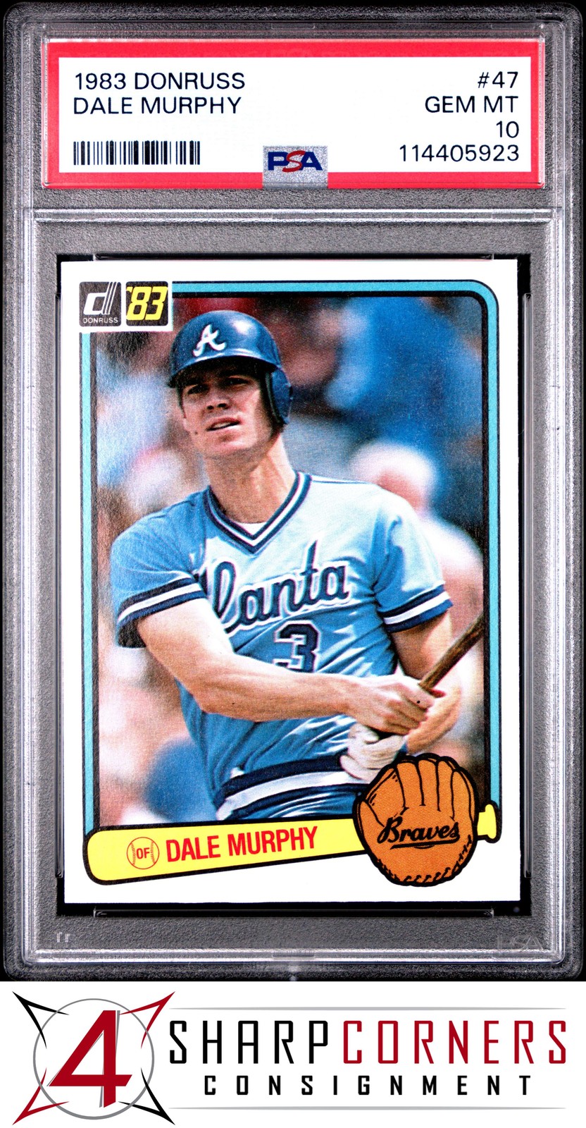 1983 DONRUSS #47 DALE MURPHY BRAVES PSA 10