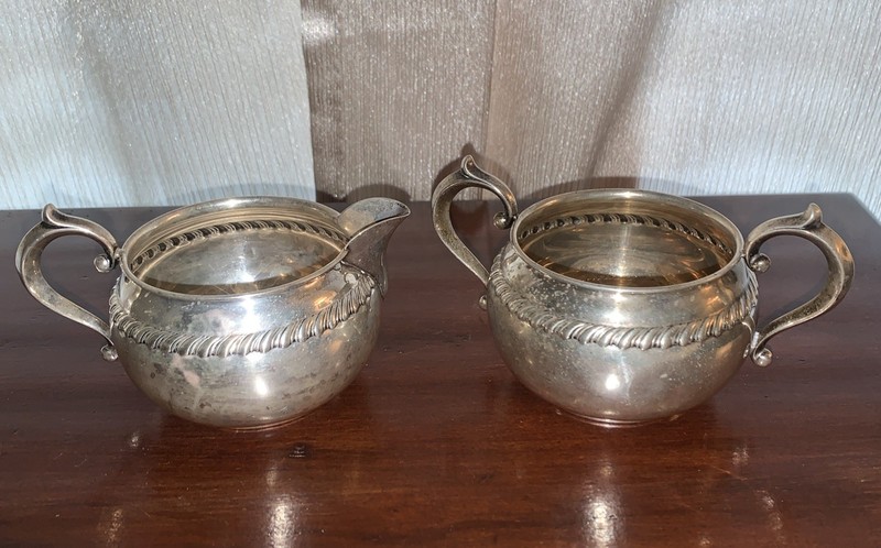 Vintage Gorham Sterling Silver 912 / 913 Cream and Sugar Set 172.4g Scrap or Not