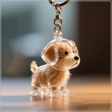 Dog Hair Storage Decoration Souvenir Keychain Pendant Pet Souvenir