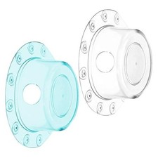 Transparent Green PVC Overflow Drain - 6.1 Inch Bath Tub Plug