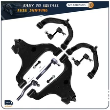 Front Upper Lower Control Arms Tierod Sway Bar Kit For Nissan Armada TITAN 05-15