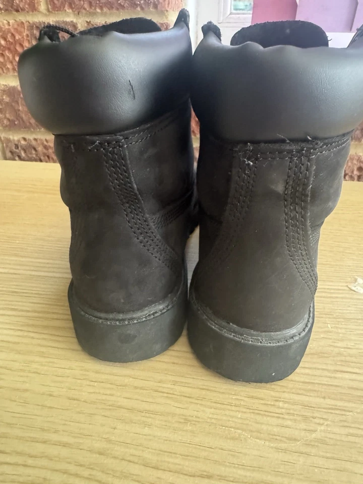 Timberland Premium 6-Inch Women's Waterproof Boots Black Nubuck Size UK 3.5, photo 4 of 5
